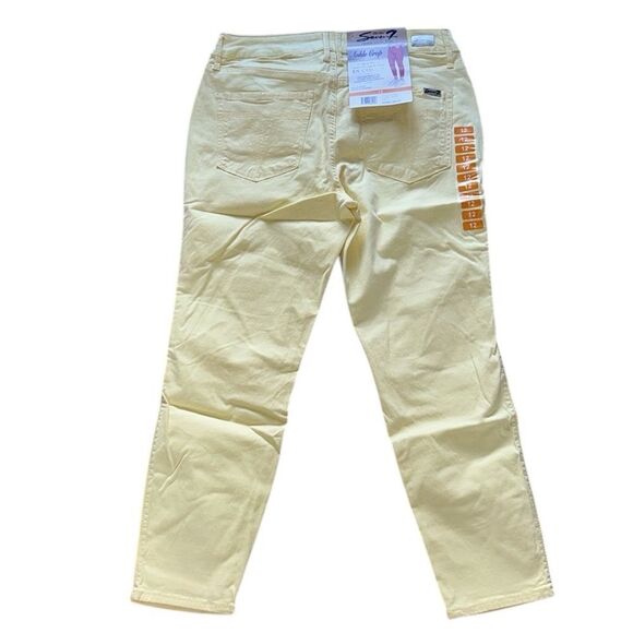 NEW Seven7 Limited Edition Lemon Yellow Ankle Cropped Jeans - Picture 6 of 7